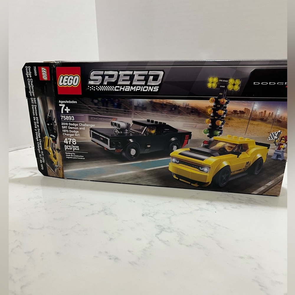 LEGO Speed Champions Dodge Set - Vibrant Yellow and Sleek Black - Picture 8 of 8